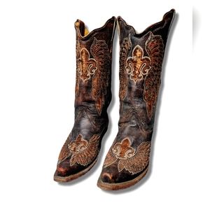 Brown Corral boots,size 8